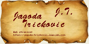 Jagoda Tričković vizit kartica